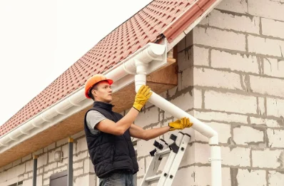Pose et remplacement de gouttières à Brachy